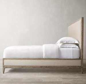 Amerikaanse Stijl Gestoffeerd <span class=keywords><strong>Bed</strong></span> Fabriek Groothandel Slaapkamer Meubilair Op Maat Slaapkamer Massief Houten <span class=keywords><strong>Bed</strong></span> Meubelset - Product Image 2