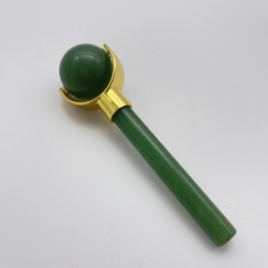 Rouleau facial durable multi-matériaux en jade aventurine verte, anti-gonflement, pour lifting du visage - Product Image 3