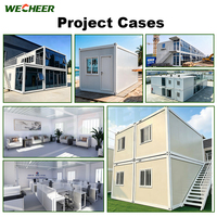 Maisons conteneurs pliables pour bureaux, logements portables, conteneurs pliables de couleur personnalisée pour l'hébergement en conteneurs