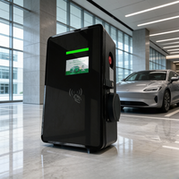 Nueva Estación de Carga para Vehículos Eléctricos Comerciales, 7/11/22kW Tipo 2 OCPP 1.6J IP54, Solución de Estacionamiento para Puntos de Trabajo, Montaje en Pared, Jinghu TA-AC-ALD2-B