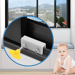 Safety <b>Window</b> Lock <b>Stopper</b> Sliding <b>Window</b> <b>Stopper</b> Sliding <b>Window</b> Lock With Key - Product Image 4