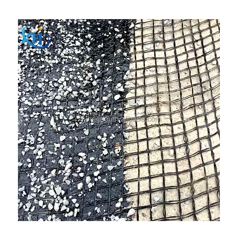 Geogrid Glass Fiber Bitumen Coating Fiberglass Geogrids for Road Pavement Reinforcement Biaxial Geogrid
