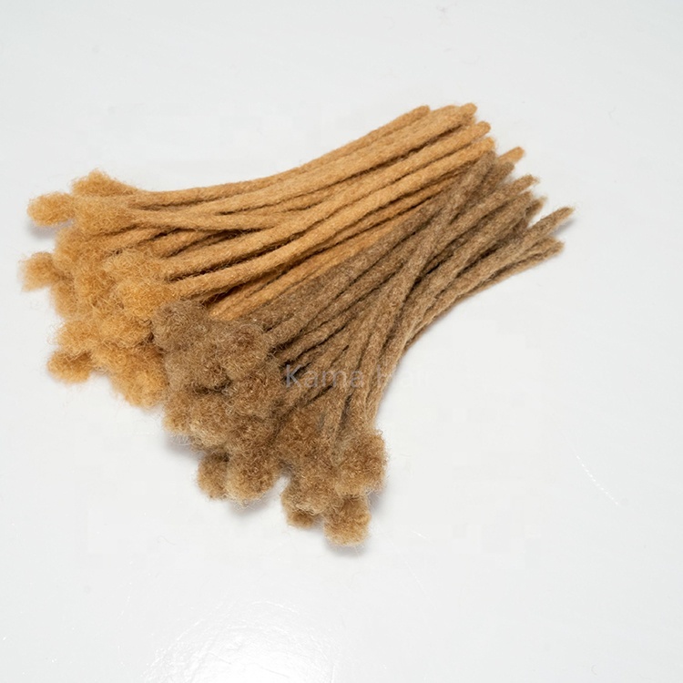 KAMA 0.6cm Gray Dreads Wholesale Crochet Braid Kinky Dreadlocks Human Hair Extensions for Black Hair Detail Section 7