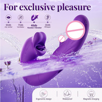Stimulateur clitoridien vibrant et suceur, vibromasseur point G, 7 vitesses, 5 modes de stimulation, étanche IPX7, chargement magnétique USB