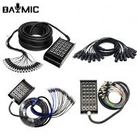 Câble serpent personnalisable 8 10 12 16 24 32 canaux 20 30 50 mètres Xlr Signal Audio Performance de scène câble serpent