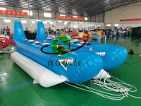 Bateau gonflable aquatique économique pour 5, 8 ou 10 personnes, portable, en bâche PVC 0,9 mm, bateau banane gonflable de sport, certifié CE