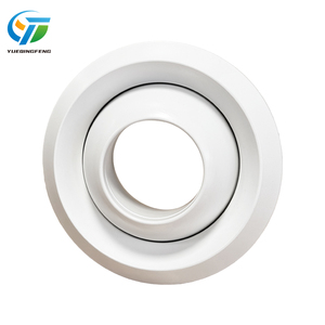 Hiện đại vòng hợp kim nhôm điều hòa không khí Trần máy bay phản lực khuếch tán hướng bóng vòi với van điều tiết - Product Image 1