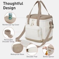 Sac isotherme de pique-nique de voyage haut de gamme pour l'extérieur, sac à déjeuner isotherme, sac glacière isolé