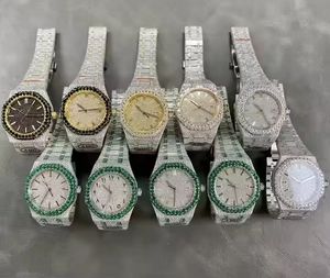 Top luxury gold VVS moissanite men's <b>watch</b> waterproof business <b>frozen</b> <b>watch</b> mechanical automatic <b>watch</b> - Product Image 2