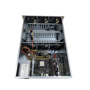 24 pièces boîtier de disque dur 4U boîtier d'ordinateur 24 HDD châssis de serveur IPFS avec 6 pièces 2500RPM ventilateurs silencieux