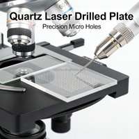 Plaque de verre de quartz optique en silice fondue usinée CNC de haute précision, polie, en forme de wafer