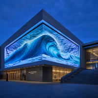 Écrans publicitaires 3D P5 7680Hz, panneau d'affichage LED extérieur, affichage en niveaux de gris 16 bits, pour projets visuels de places publiques et monuments