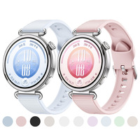 Bandjoy Custom Grosir Tali Jam Tangan Silikon Tekan Tombol Pengganti Aksesori Gelang Olahraga untuk Huawei Watch GT 7 18mm