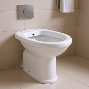 Bidé para personas mayores con drenaje de pared, 57 cm de ancho, 40 cm de alto, 52 cm con dispensador - Product Image 3