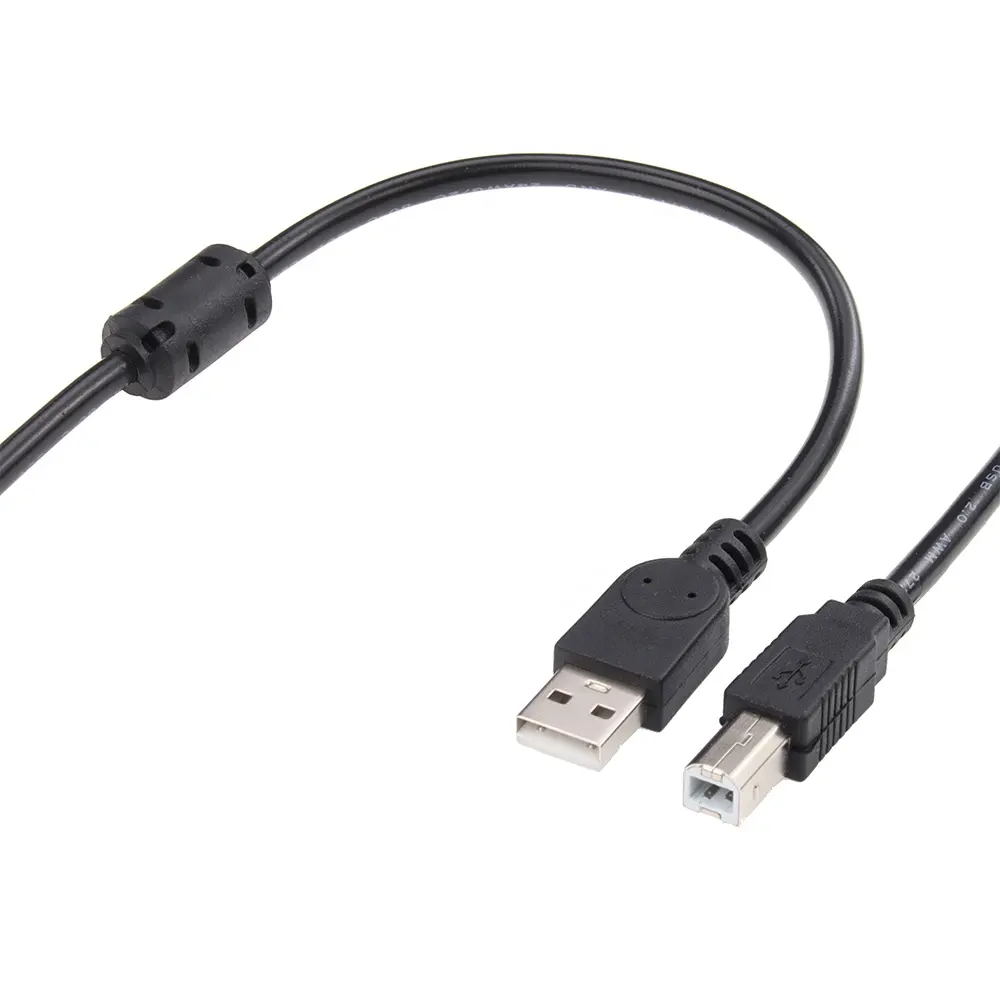 1,5 de Cable USB 2,0 M para impresora, Cable de extensión de impresión macho A B, para HP, Canon, Dell, escáner