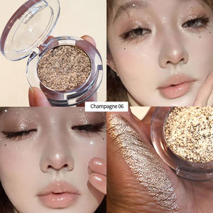 글리터 메탈릭 아이섀도우 팟, 반짝이는 샤이니 스파클리 피치 컬러, 프라이빗 라벨 카멜레온 아이섀도우 판매 - Product Image 2