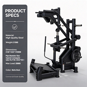 Machine à Squat Professionnelle Commerciale à Pendule, Robuste, à Charge de Plaques, Équipement de Musculation pour Salle de Sport, Certifiée CE, Rack à Squat - Product Image 4