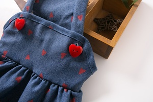 Vestito Estivo per Cani con Stampa Love Four Seasons, Classico ed Ecologico in Poliestere, con Bretelle e Gonna a <span class=keywords><strong>Zucca</strong></span> - Product Image 6