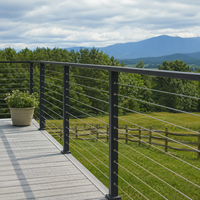 Système de balustrade en fil d'acier inoxydable de qualité supérieure XYF METAL avec design moderne, clôture de sécurité, installation facile en DIY, sur mesure