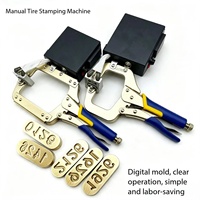 Machine de marquage manuelle à température réglable, mini-presse à chaud portable pour le marquage et l'embossage de logos et numéros de pneus