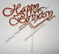 Umweltfreundliche Metallic-Farbige Acryl-Kuchen- und Cupcake-Dekorationen für Geburtstag, Hochzeit, Weihnachten, Halloween, Abschlussfeier und Neujahr