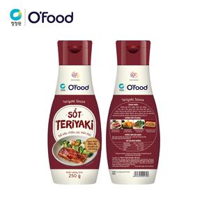 Salsa Teriyaki O'Food 250g, Sabor Dulce y Sabroso al Estilo Japonés, para Pollo, Salmón y Salteados, Sabor Auténtico - Product Image 3