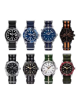 Chất lượng cao nat0 phong cách đa Màu sắc dây an toàn sang trọng Nylon Dây đeo đồng hồ thay thế James trái phiếu 007 sọc ban nhạc đồng hồ - Product Image 3