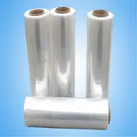 Film Regang LDPE LLDPE Kualitas Tinggi Bungkus Palet Transparan Film Plastik LLDPE