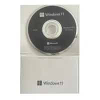 Emballage DVD authentique Win11 PRO, autocollant COA rose OEM Windows 11 Pro, garantie 1 mois, avec clé de licence originale à vie