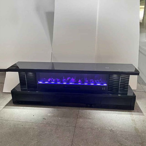 Kính Trắng TV đứng Bluetooth Màn hình cảm ứng điều khiển từ xa lò sưởi Tủ lưu trữ-7 biến thể màu sắc nhà máy cạnh tranh - Product Image 4