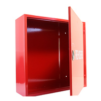 Armoire à enrouleur de tuyau d'incendie en acier doux, simple ou double porte, pour systèmes de lutte contre l'incendie et de protection incendie