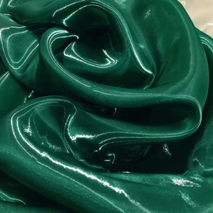 Tela elástica de satén de seda de imitación, tela nupcial Charmeuse densa sólida para vestido de novia por yarda - Product Image 2