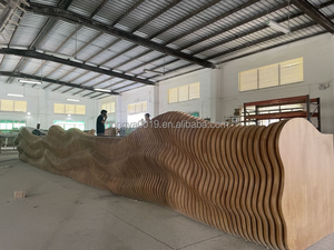 Escritorios de Recepción Contemporáneos con Diseño Moderno en Madera para Hoteles, Centros Comerciales, Edificios de Oficinas, Tiendas Minoristas y Salones - Product Image 6
