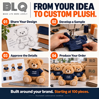 Jouets en peluche personnalisés en gros avec logo pour cadeaux d'entreprise, promotions de fin d'année et anniversaires de magasin, MOQ 100 pièces