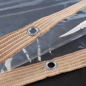 1.6 ~ 1.8m Largeur Brun PEVA Film Transparence Auvent Étanche À La Pluie Coupe-Vent Bâche <span class=keywords><strong>Balcon</strong></span> Cour Pavillon Bâche - Product Image 3