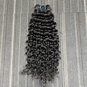 AMLHAIR Wholesaler Distributor of Double Drawn Indian Temple Hair Extensions Raw Human Hair in Wave Style Double Weft Hair India