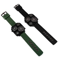 Montres pour hommes mode sport extérieur original reloj grand boîtier taille sous cadrans affichage montres hommes montre-bracelet