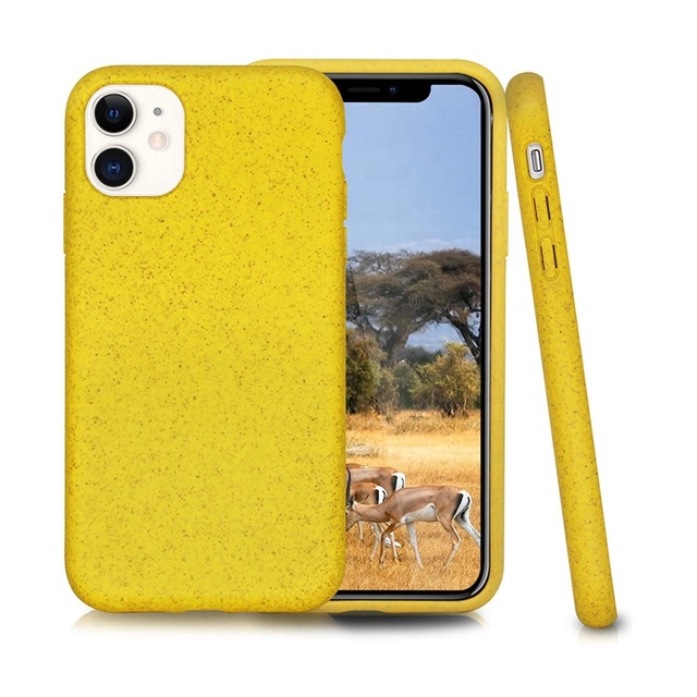 OEM Factory Free Sample Custom PLA 100% Biodegradable Phone Case Recycled Shatter Proof Phone Cases for iPhone 11 12 13 Pro Max