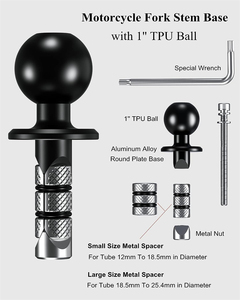 Accessori <span class=keywords><strong>Moto</strong></span> Attacco Canotto di <span class=keywords><strong>Sterzo</strong></span> Modificato per Supporto Telefono e Fotocamera di Facile Installazione - Product Image 5