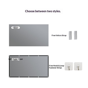 Pantalla de Proyección Plegable Simple de Fibra de Vidrio Anti-Luz, Relación de Aspecto 16:9, Pantalla HD de 20 Pulgadas de Ancho para Uso Doméstico - Product Image 4