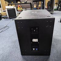 SUB 8003-AS II Subwoofer Aktif Ferit Tunggal 18 Inch 2200W Peak, Sistem Suara Bass Besar Portabel Tahan Air yang Bertenaga
