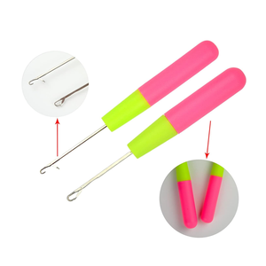 Aiguille au Crochet Professionnelle avec Grand Trou pour Tresses 0,38 cm/0,57 cm en Gros – Outil <span class=keywords><strong>de</strong></span> Connexion pour Extensions <span class=keywords><strong>de</strong></span> Cheveux - Product Image 2
