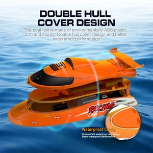 Bateau télécommandé V009 2.4G RC, 30 km/h, étanche, portée 150 m, 4 canaux, prêt à l'emploi, auto-redressant pour lac et piscine - Product Image 3