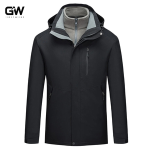 Custom Logo Hooded <strong>Waterproof</strong> Windbreaker Jacket Long Warm Winter Outdoor <strong>Coat</strong> with Zipper Closure <strong>Plus</strong> <strong>Size</strong> Feature - Product Image 3