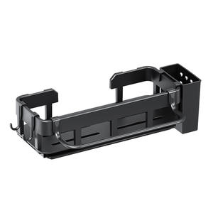 Égouttoir mural de cuisine en acier inoxydable, support carré pour vaisselle, organisateur d'évier multifonctionnel en acier au carbone et ABS - Product Image 1