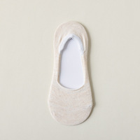 Été et printemps Femmes No Show Short Cotton Socks Sheer Plain Colors Anti-dérapant Invisible Boat Socks for Ladies