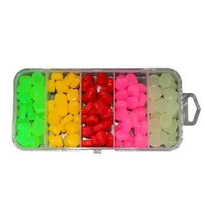 Lot de 150 leurres de pêche à la carpe en Silicone en plastique souple, appâts flottants à odeur de maïs, ensemble d'appâts de pêche à la carpe