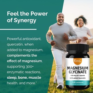 Cápsulas de Glicinato de Magnesio 400mg con Etiqueta Personalizada, Favorecen un Sueño de Calidad para Adultos, Suplemento de Glicinato de Magnesio - Product Image 4