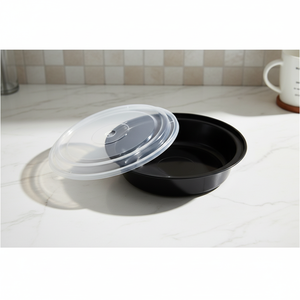 กล่องพลาสติกใส PP แบบใช้แล้วทิ้งสำหรับเก็บอาหาร พร้อมฝาปิดแบบ Snap-On แน่นหนา เหมาะสำหรับอาหารแบบกลับบ้าน จัดเลี้ยง และเตรียมอาหารที่บ้าน - Product Image 1