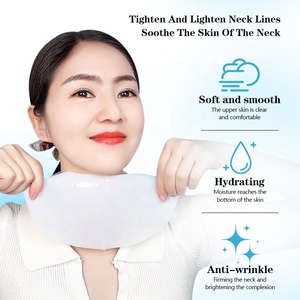 Masque de nuit bio-collagène OEM ODM pour le cou, raffermissant, liftant, anti-rides, hydratant en profondeur, masque en feuille de nuit aux peptides supra-moléculaires - Product Image 3